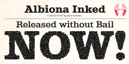 Albiona Inked Font Poster 3