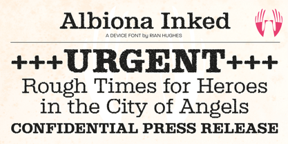 Albiona Inked Font Poster 7