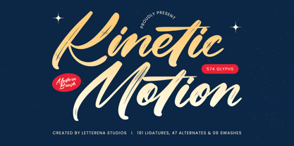 Kinetic Motion Font Poster 1