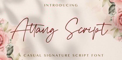 Attang Script Font Poster 1