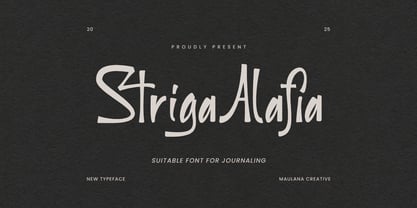 MC Striga Alafia Font Poster 1