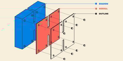 Ft Bueloz Outline Font Poster 4