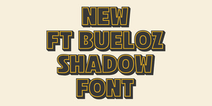 Ft Bueloz Outline Font Poster 2