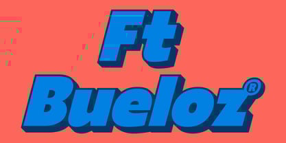 Ft Bueloz Outline Font Poster 1