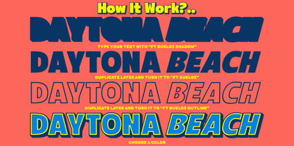 Ft Bueloz Outline Font Poster 3