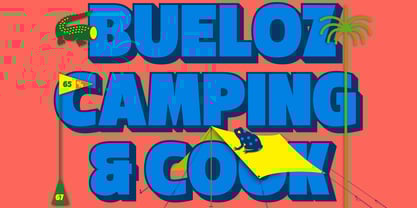 Ft Bueloz Outline Font Poster 7