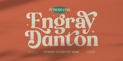 Engray Danton Font Poster 1