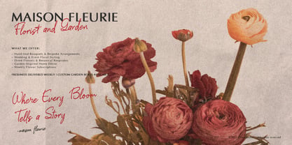 Single Flower Font Poster 6