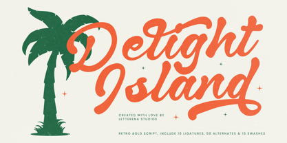 Delight Island Font Poster 1