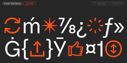 TT Neoris Font Poster 15