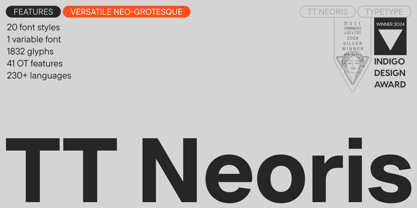 TT Neoris Font Poster 1