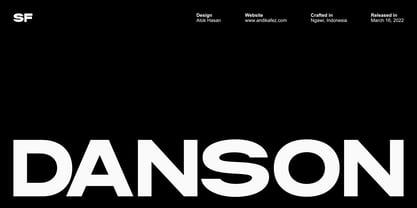 Danson Font Poster 1