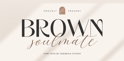 Brown Soulmate Font Poster 1