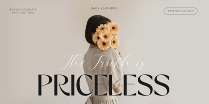 Brown Soulmate Font Poster 13