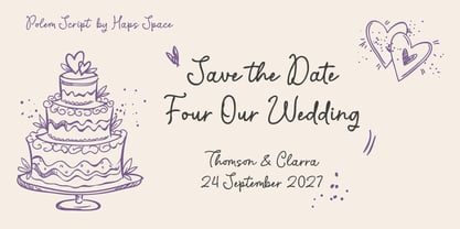 Polem Script Font Poster 5