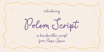 Polem Script Font Poster 1