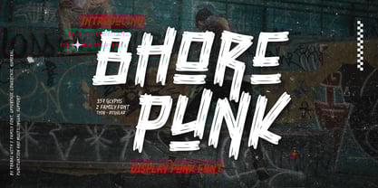 Bhore Punk Font Poster 1