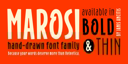 Marosi Font Poster 1