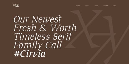 Cirvia Font Poster 11