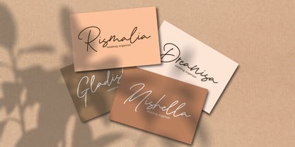 Meliday signature Font Poster 4