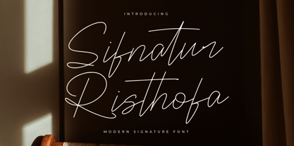 Sifnatur Risthofa Font Poster 1
