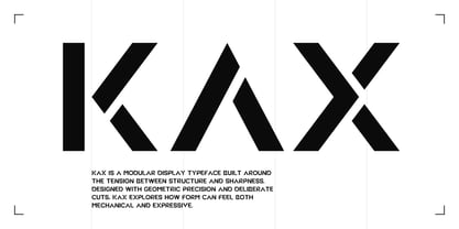 KAX Font Poster 1