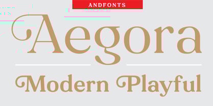 Aegora Font Poster 1