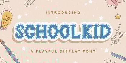 Schoolkid Font Poster 1