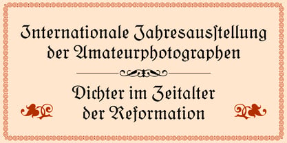 Kleukens Fraktur Font Poster 5