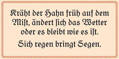 Kleukens Fraktur Font Poster 3