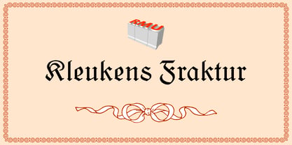 Kleukens Fraktur Font Poster 1