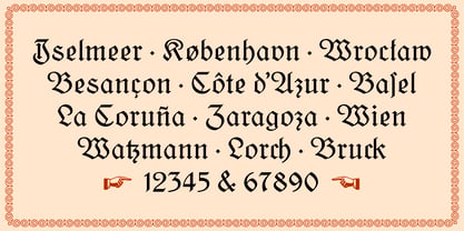 Kleukens Fraktur Font Poster 6