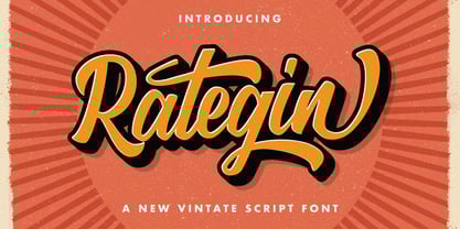 Rategin Font Poster 1