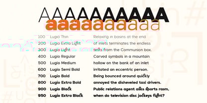 Lugio Sans Font Poster 3