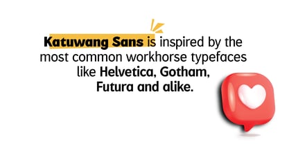 Katuwang Sans Font Poster 2