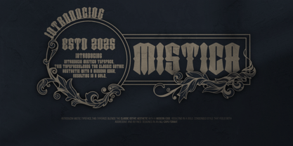 Mistica Font Poster 4
