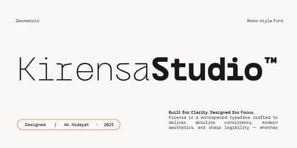 Bogita Mono Font Poster 12