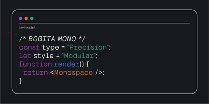 Bogita Mono Font Poster 8