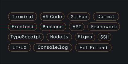 Bogita Mono Font Poster 6