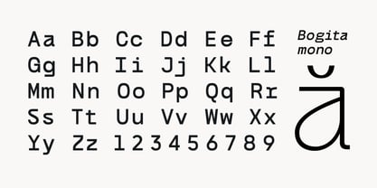Bogita Mono Font Poster 3