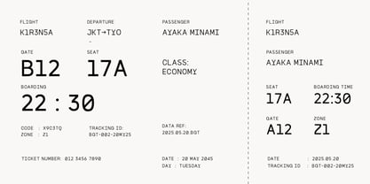 Bogita Mono Font Poster 9