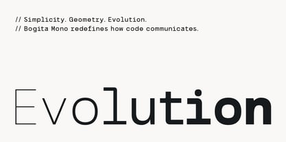 Bogita Mono Font Poster 11