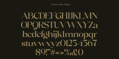 Razimie Daliye Font Poster 8