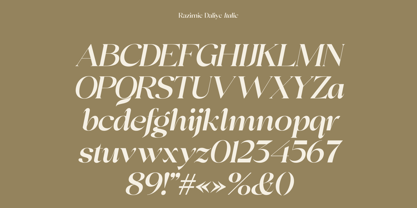 Razimie Daliye Font Poster 9