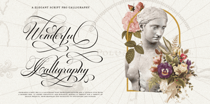 Georghina Script Pro Font Poster 5