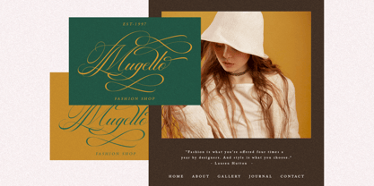 Georghina Script Pro Font Poster 2