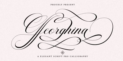 Georghina Script Pro Font Poster 1