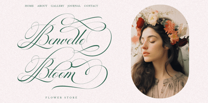 Georghina Script Pro Font Poster 4