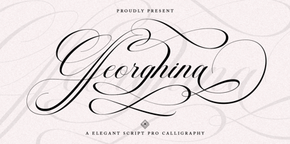 Georghina Script Pro Font Poster 15
