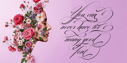 Georghina Script Pro Font Poster 10